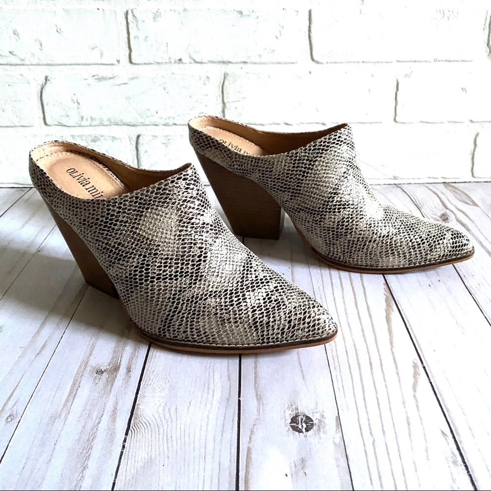 Olivia Miller Forever and Always Chunky Heel Mule